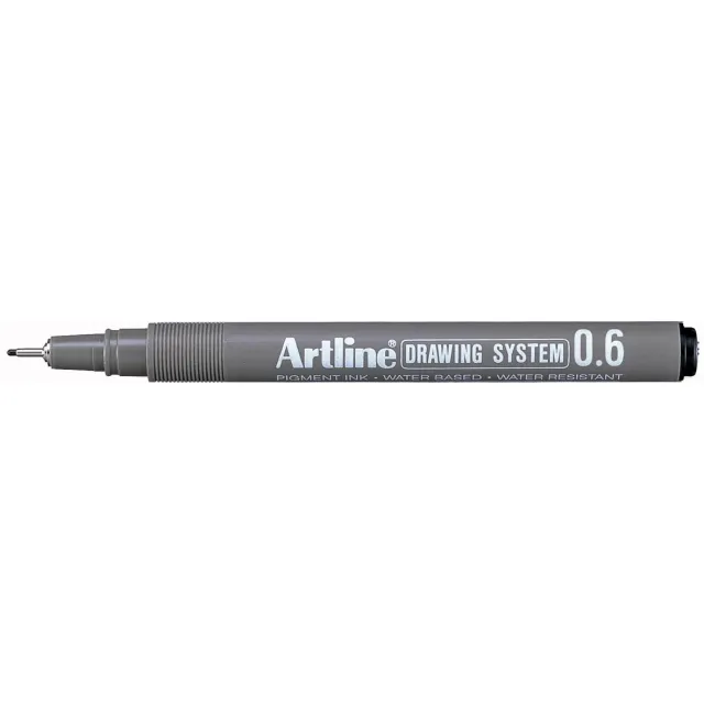 Artline Fineliner Drawing System 0,6 mm zwart