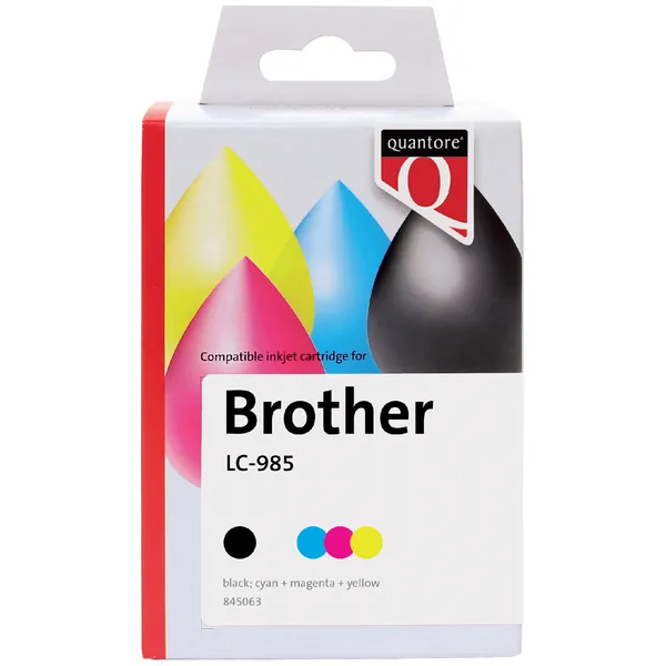 Quantore Inktcartridge Quantore alternatief tbv Brother LC-985 zwart + 3 kleuren False