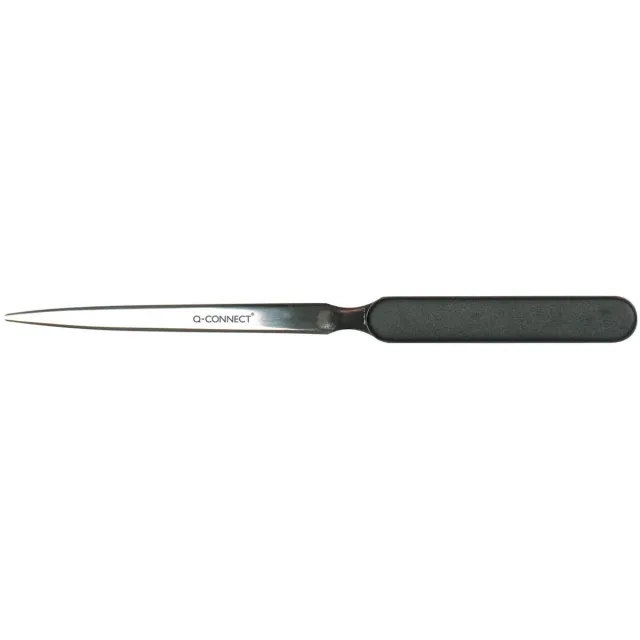 Q-CONNECT briefopener 19 cm, met kunststof handvat zwart
