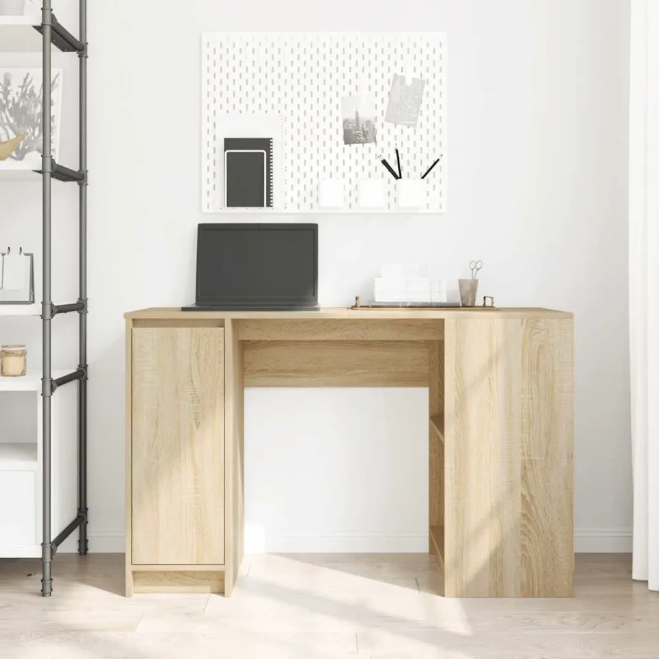 vidaXL Bureau 120x42x76 cm spaanplaat sonoma eikenkleurig, foto 3