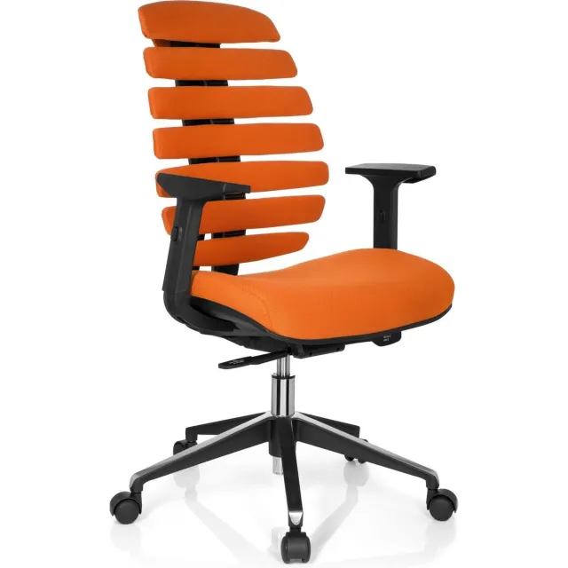 hjh office Ergo Line II - Bureaustoel - Stof - Oranje