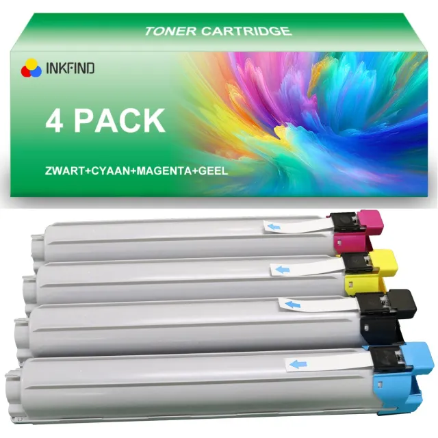 INKFIND W9170MC/W9171MC/W9172MC/W9173MC tonercartridge compatibel met HP W9170MC/W9171MC/W9172MC/W9173MC geschikt voor HP Color LaserJet MFP E87740dn/E87750dn/E87760dn/E87770dn - 4-pack BKCMY Zwart x 1, Cyaan x 1, Magenta x 1, Geel x 1