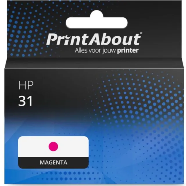 PrintAbout huismerk Inktcartridge 31 (1VU27AE) Magenta geschikt voor HP