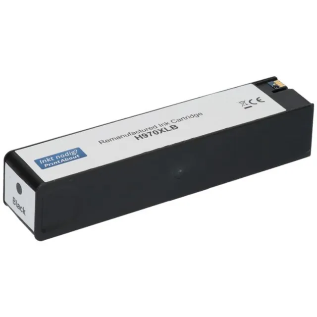 PrintAbout Huismerk HP 970XL (CN625AE) Inktcartridge Zwart Hoge capaciteit
