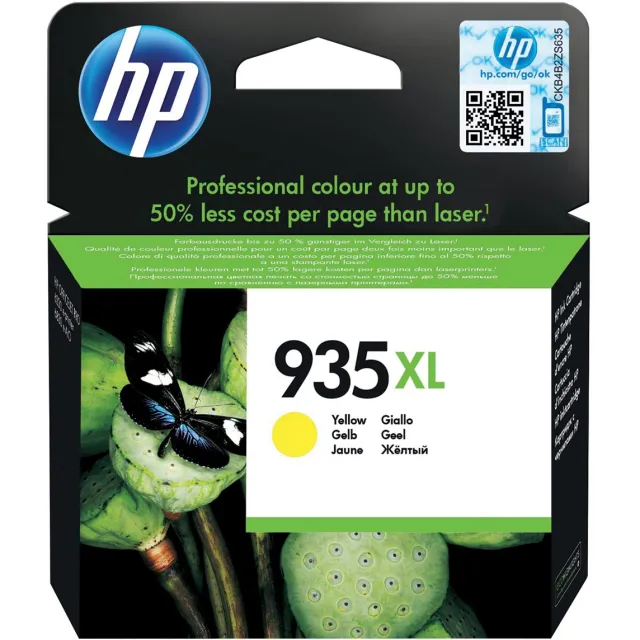 HP inktcartridge 935XL, 825 pagina's, OEM C2P26AE, geel