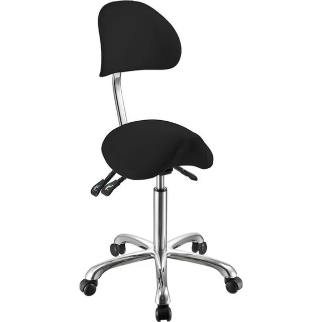 Collini Royal Supremo Ergonomische Zadelkruk Zwart | Professionele Tabouret | Verstelbare Werkkruk