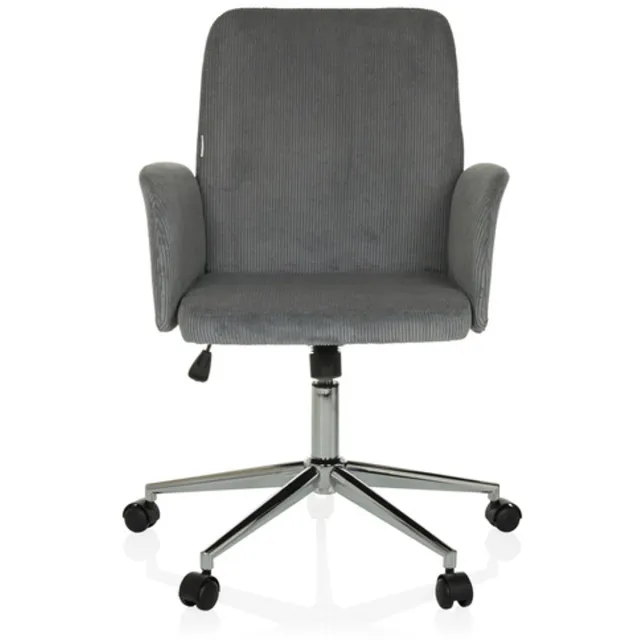 hjh office Bureaustoel / draaistoel / kuipstoel SOLAO CORD stof grijs hjh OFFICE