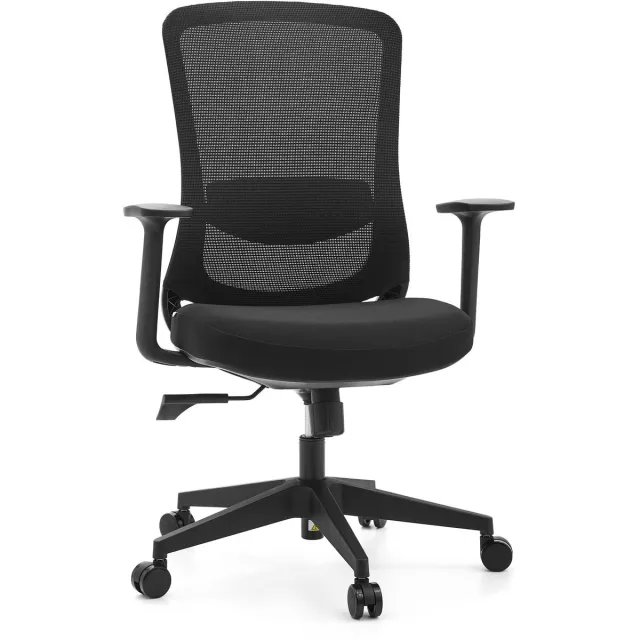 hjh office Bureaustoel / draaistoel SEDITO Zitting stof / rugleuning netstof zwart / zwart hjh OFFICE Zwart/Zwart