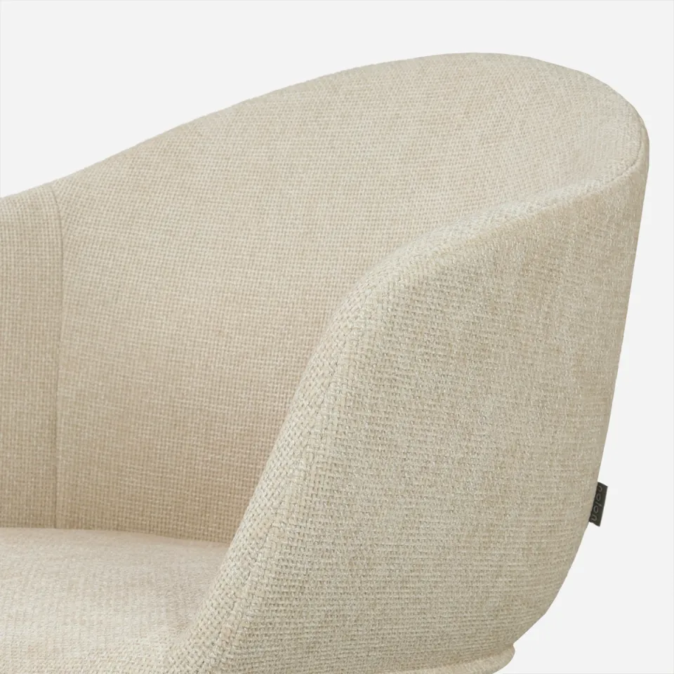 Nolon Nout-Otis bureaustoel cottonbeige - zwart onderstel, foto 4