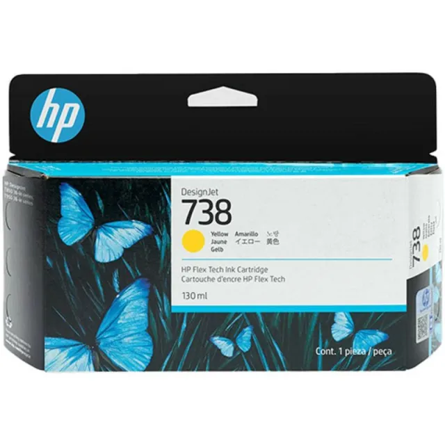 Hp 738 (498N7A) Inktcartridge Geel