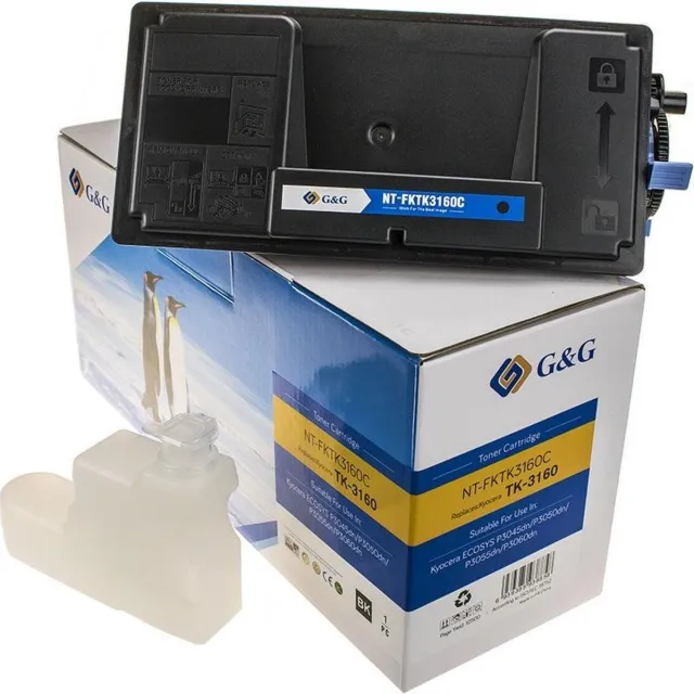 G&G Kyocera TK-3160 Toner cartridge zwart 1 stuk(s) Huismerk / 12500 Pagina's zwart / black