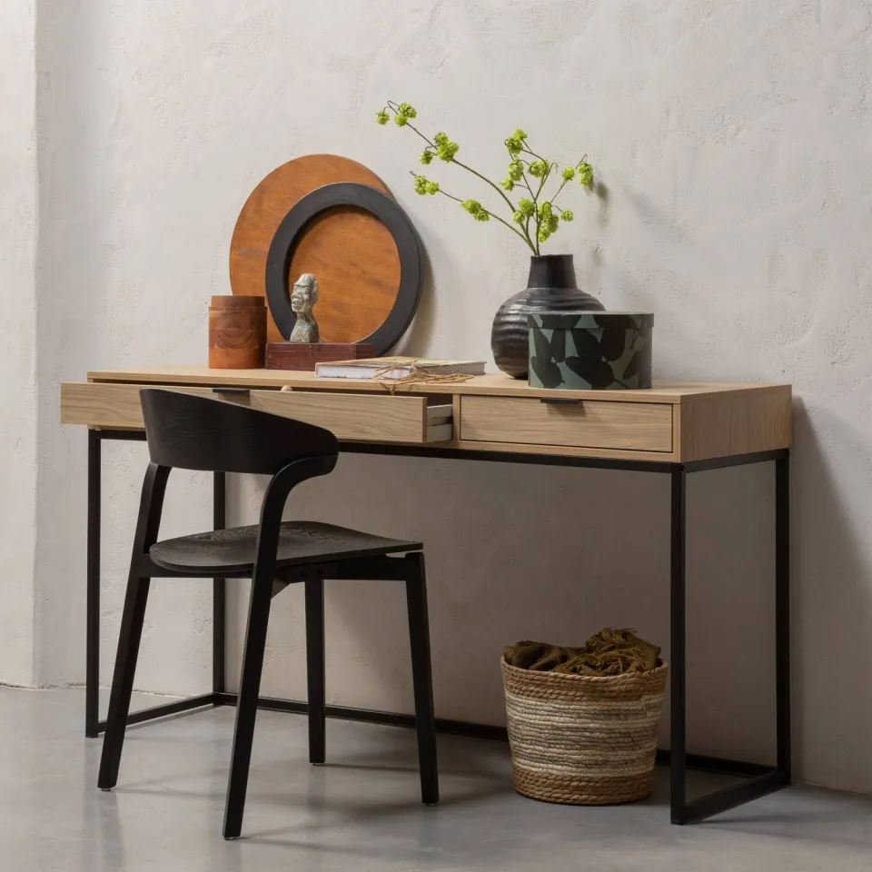 WOOOD Silas Bureau - Essen - Blacknight - 75x140x44, foto 3