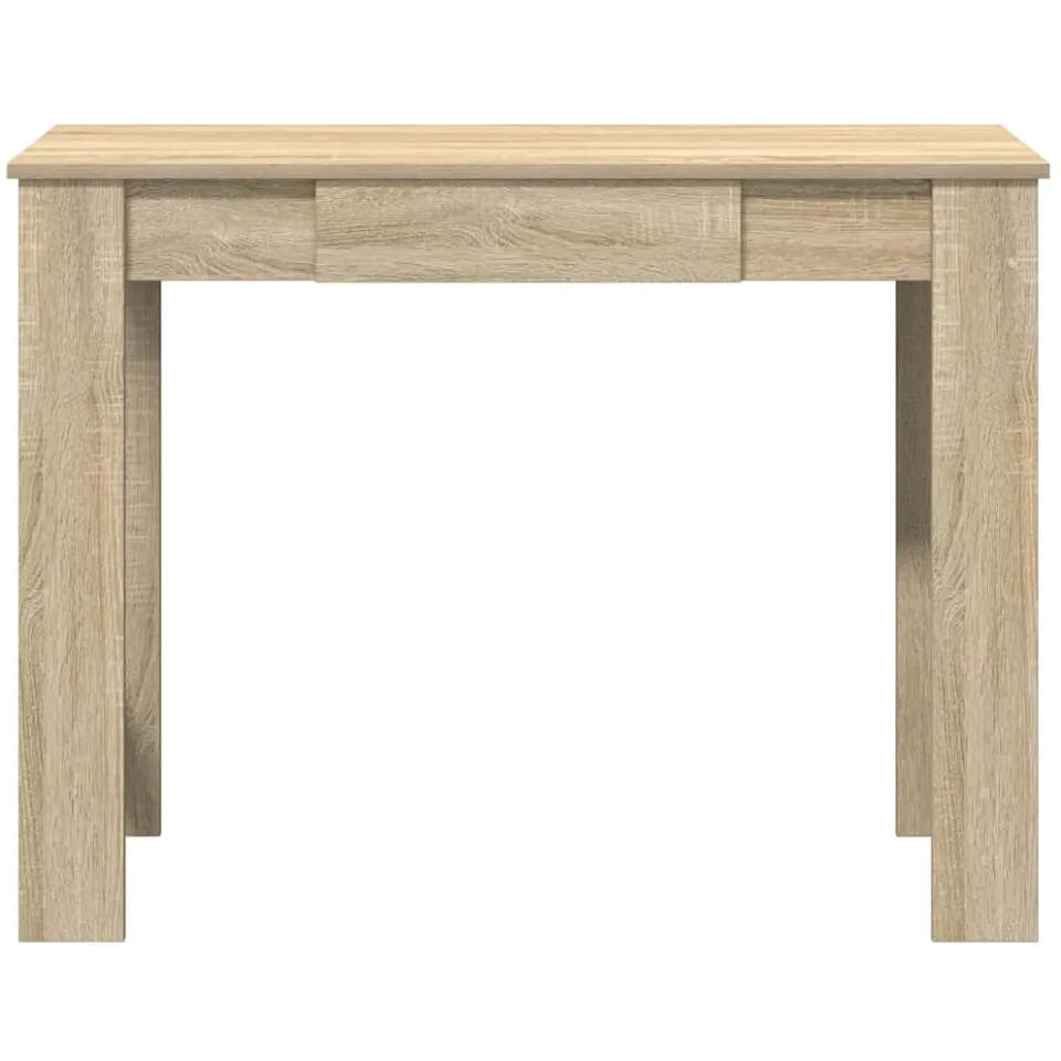 vidaXL Bureau 100x45x75 cm bewerkt hout sonoma eikenkleurig, foto 4