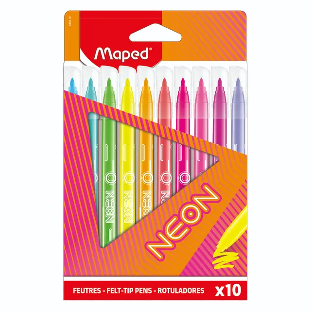Maped Viltstift Maped Neon set à 10 kleuren