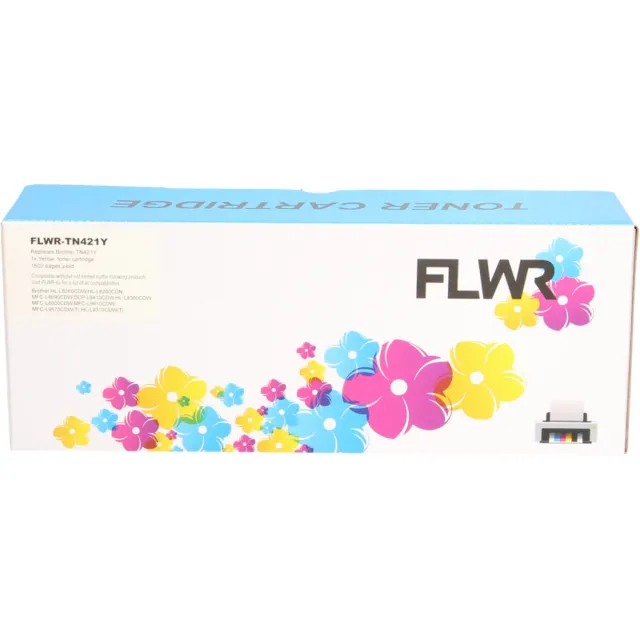 FLWR Toners / Brother TN-421 / geel / Geschikt voor Brother