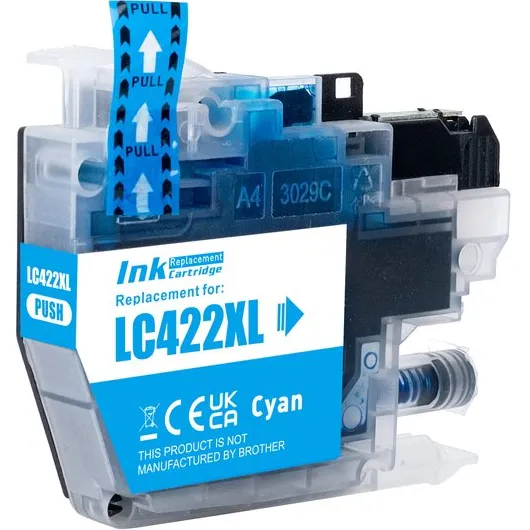 Inktkenners Inktcartridge Geschikt voor Brother LC-422XL - 1x Cyaan | Geschikt voor Brother MFC-J5340DW, MFC-J5345DW, MFC-J5740DW, MFC-J6540DW, MFC-J6940DW