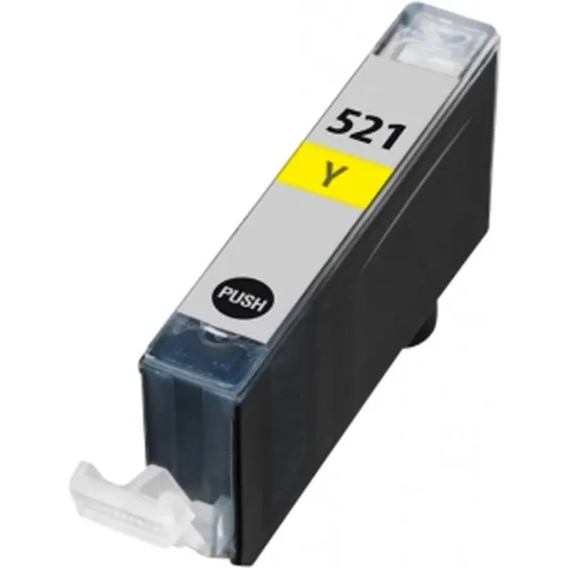 Inktkeuze CLI-521 Geel - Huismerk inktcartridge compatible met Canon iP3600 / Canon iP4600 / Canon MP540 / Canon MP550 / Canon MP560 / Canon MP620 / Canon MP630 / Canon MP640 / Canon MP980 / Canon MP990 / Canon MX860 / Canon PIXMA iP3600 / Canon PIXMA iP4600