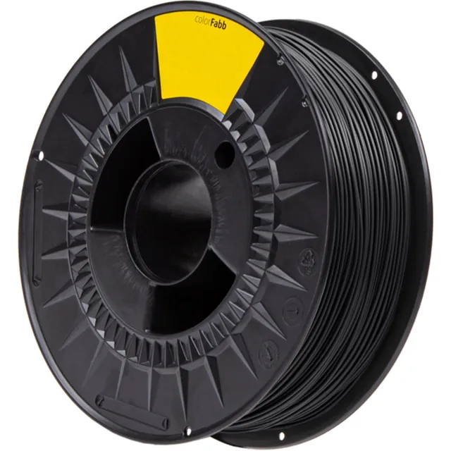 ColorFabb Pla High Speed Pro Jet Black 3D-printerfilament - 1,75 mm - 1000 g - Hoge printsnelheid - Uitstekende stevigheid - Gemakkelijk te printen zwart