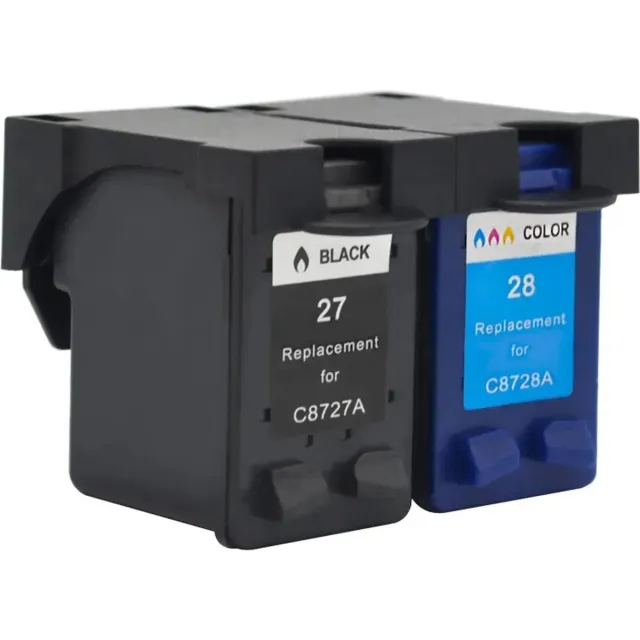 Inktkenners Inktcartridges Geschikt voor HP 27XL / HP 28XL | Zwart en kleur Geschikt voor HP Deskjet 3300, 3320, 3320V, 3322, 3323, 3325, 3420, 3425, 3450, 3500, 3520, 3535, 3550, 3550V, 3620, 3645, 3647, 3650, 3653, 3740, 3745, 3840, 3843, 3845, 5850, Fax 1240 Multipack