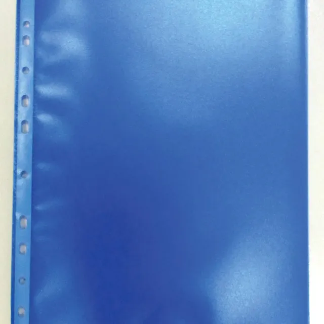 Bronyl Geperforeerde showtas, blauw, pak van 50