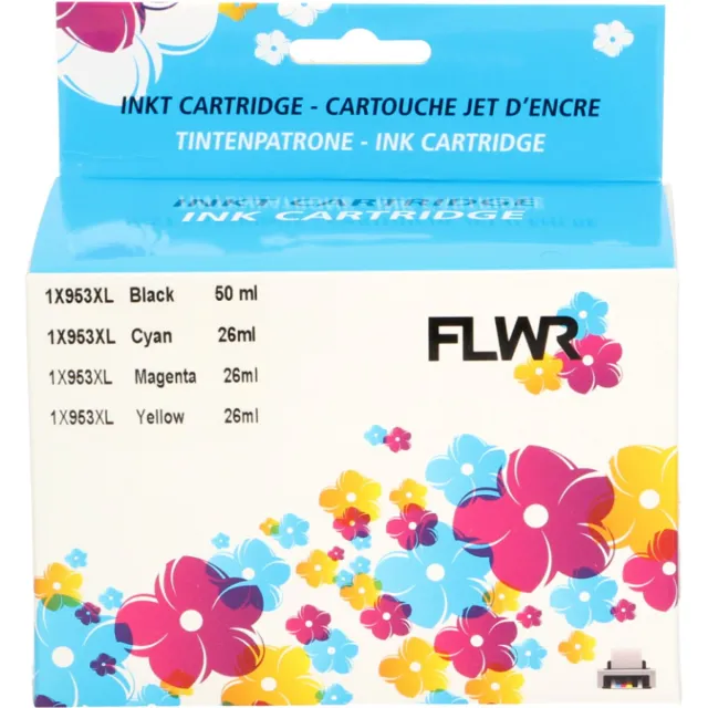 FLWR Cartridges / HP 953XL Multipack / zwart en kleur / Geschikt voor HP