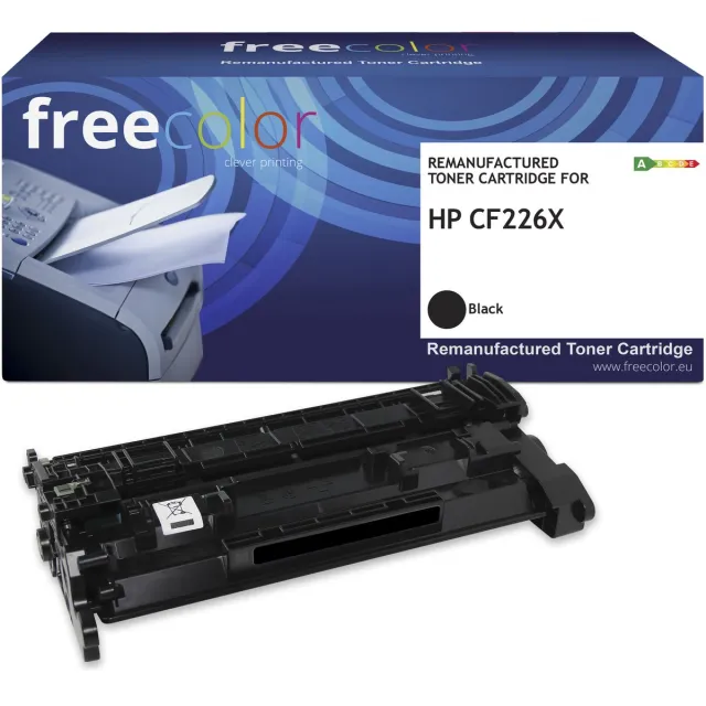 Freecolor Vervangt HP 26X (CF226X) Toner - High Capacity - Zwart - 12.000 pagina's - Compatible