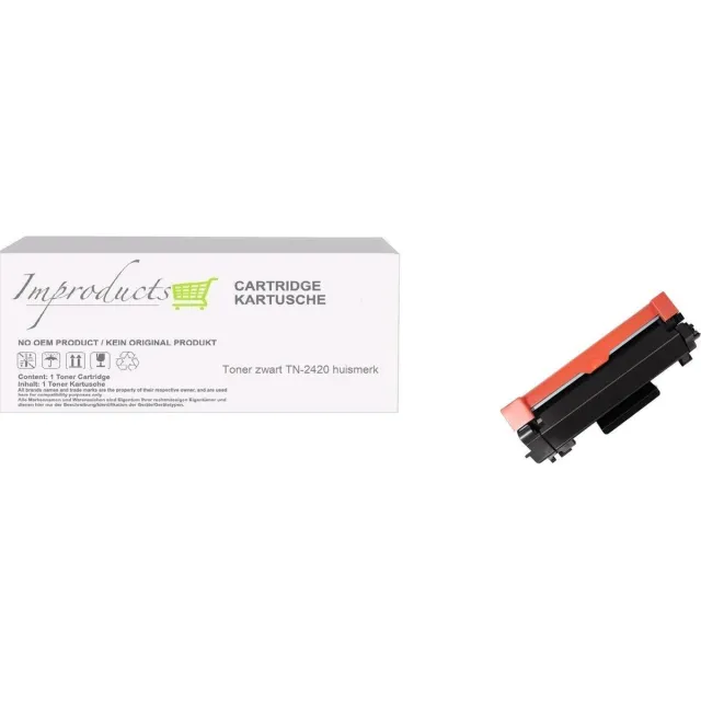 Improducts Toner - Alternatief Brother TN2420 / TN-2420 zwart hoge inhoud XL Met nieuwste chip