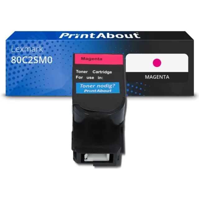 PrintAbout Alternatief voor de Lexmark 80C2SM0 / magenta