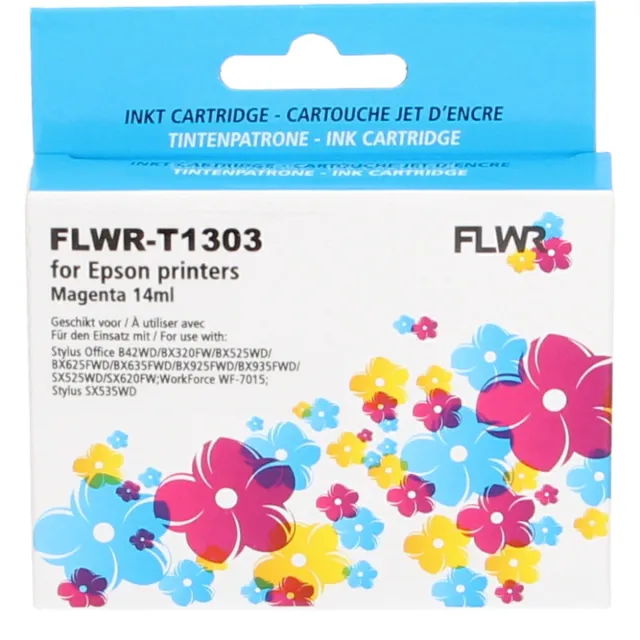 FLWR Inktcartridge / T1303 / Magenta - Geschikt voor Epson
