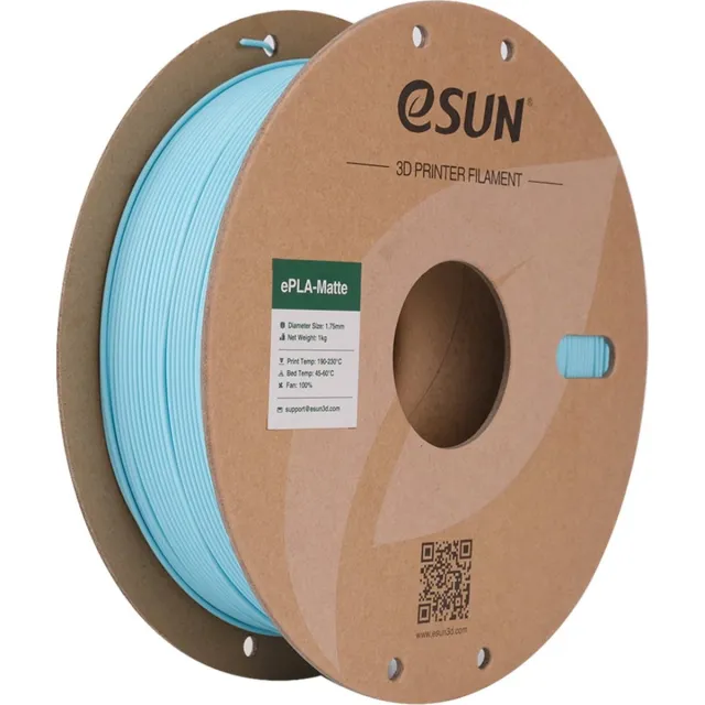 ESUN ePLA-Matte Lichtblauw mat / Light blue 1 kg - 1.75mm - 3D printer filament