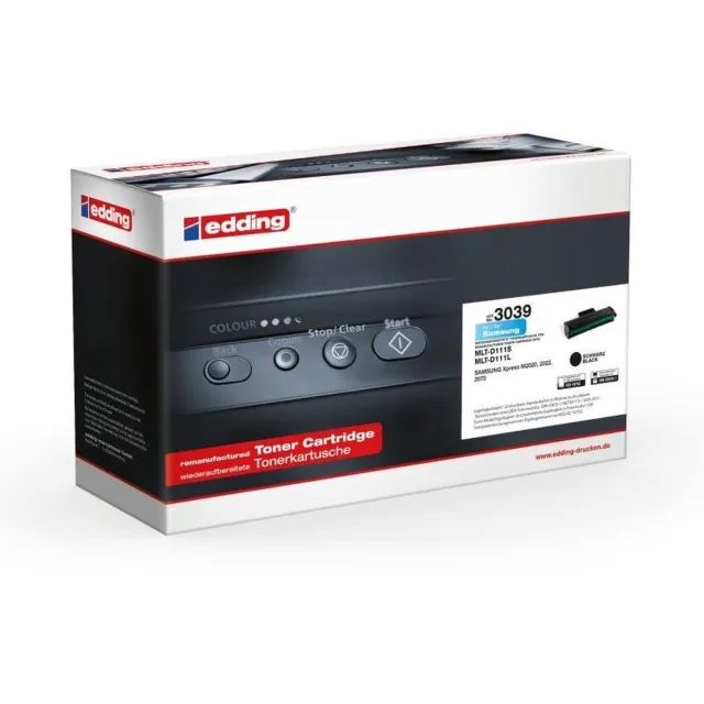 Edding Toner vervangt Samsung MLT-D111S Compatibel Zwart 1500 bladzijden edding 3039