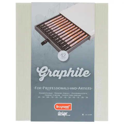 Bruynzeel Potlood Bruynzeel Design met luxe bewaardoos 12 hardheden