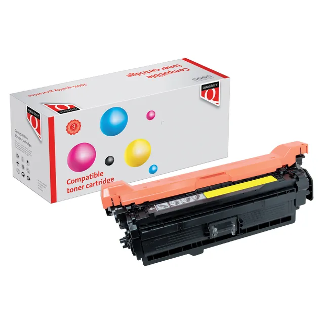 Tonercartridge Quantore alternatief tbv HP CE402A 507A geel, foto 2