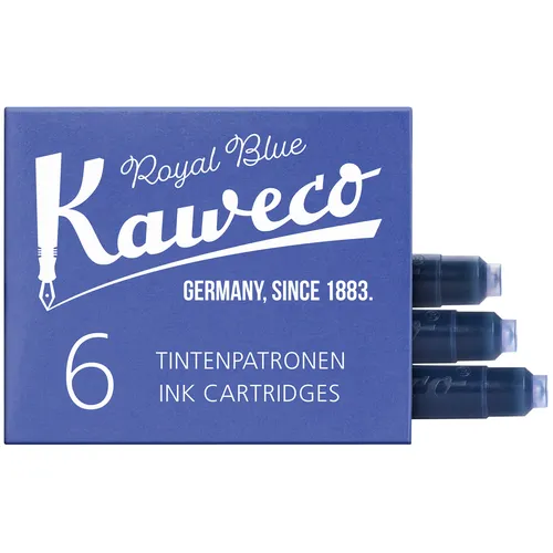 Kaweco Inktpatroon Kaweco koningsblauw doosje à 6 stuks