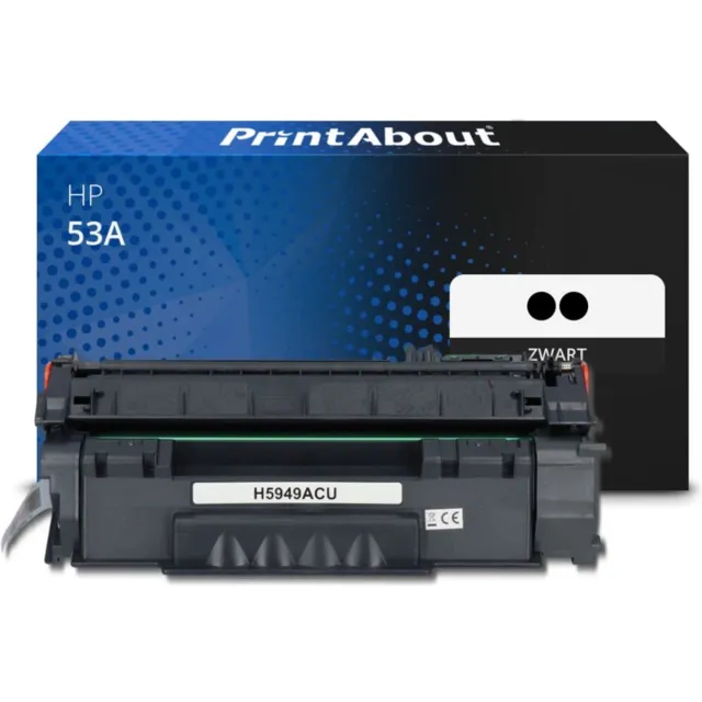 PrintAbout Alternatief voor de HP Q7553A / Zwart 2 Pack