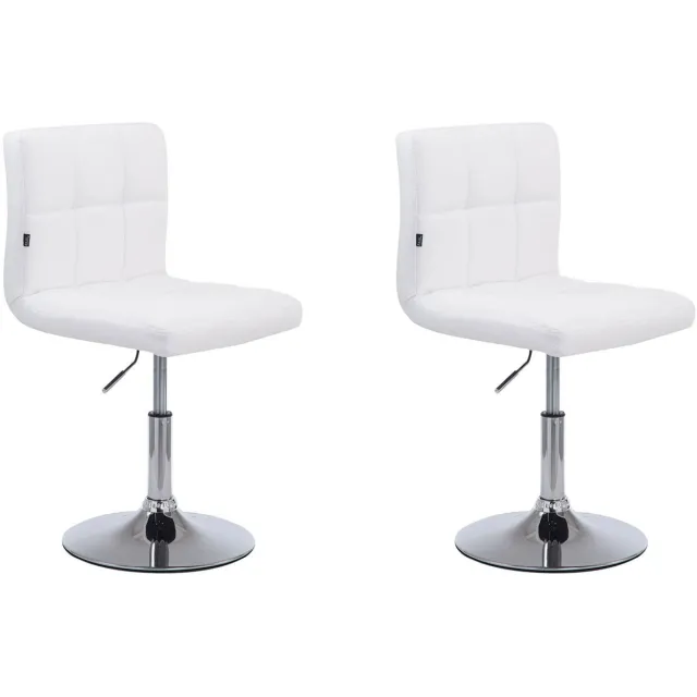 CLP Palma V2 Set van 2 Lounger - Kunstleer wit