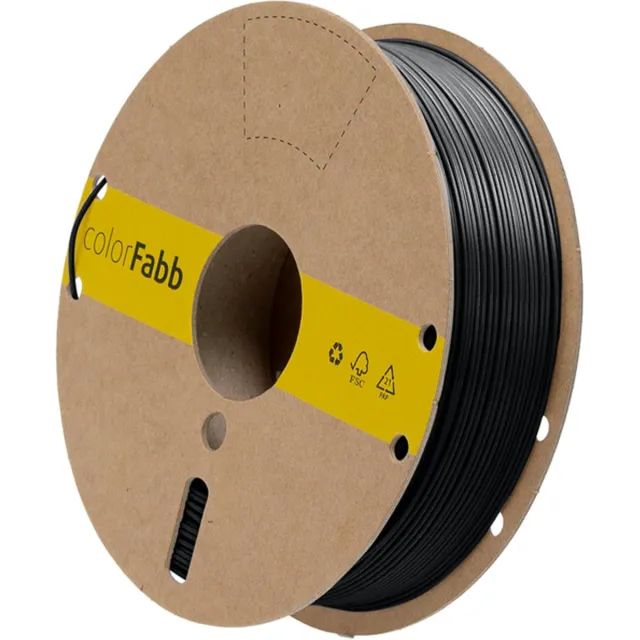 ColorFabb Lw-pla Zwart 3D-printerfilament - 1,75 mm - 2200 g - Lichtgewicht materiaal - Ideaal voor RC-vliegtuigen - Matte afwerking