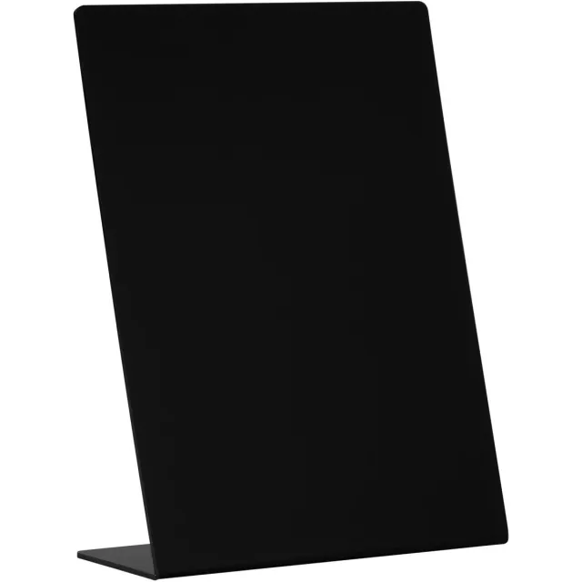 Europel krijtbord L-vormig, ft A5 zwart