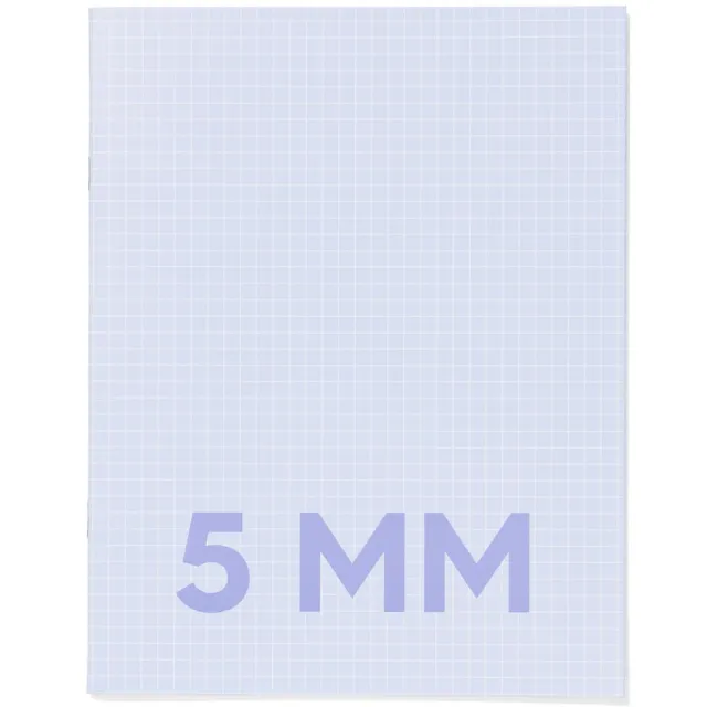HEMA Schriften blauw A5 geruit 5mm - 3 stuks (blauw)