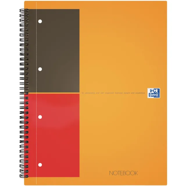 Oxford INTERNATIONAL Notebook, 160 bladzijden, ft A4+, gelijnd wit
