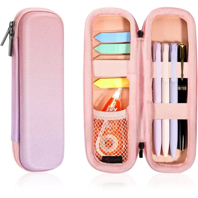 Imperatoris Etui/Pennenzak - Voor Jongens, Meisjes en Kinderen - Voor School Spullen - Pink Ombre - 20 x 6 x 3 cm