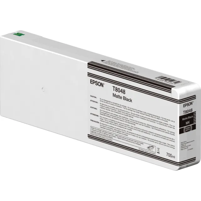 Epson Original Ink Cartridge Epson C13T804800 Black Matte back Zwart