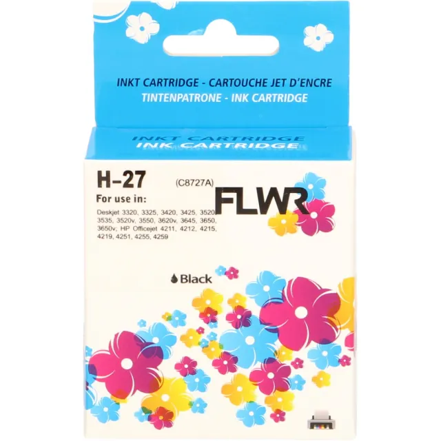 FLWR Cartridges / HP 27 / zwart / Geschikt voor HP