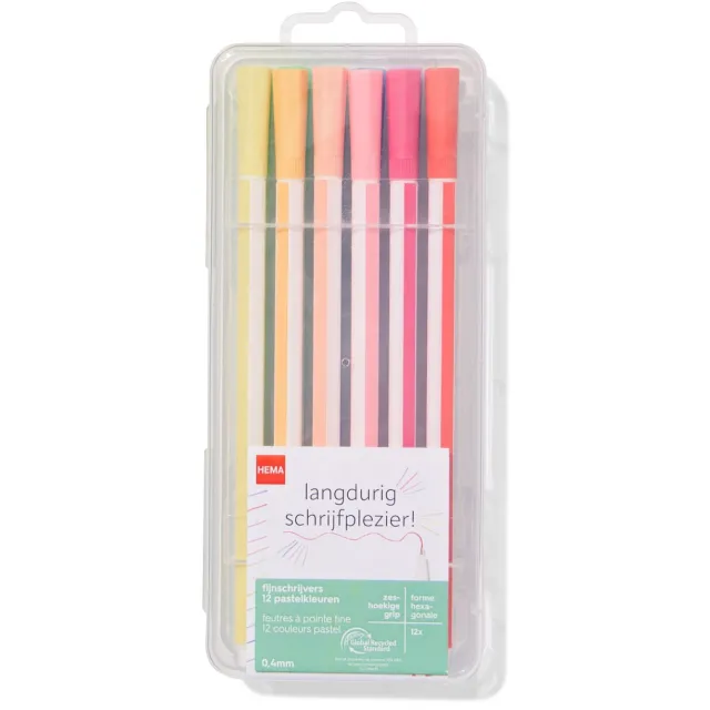 HEMA Fijnschrijvers 0.4mm - 12 stuks