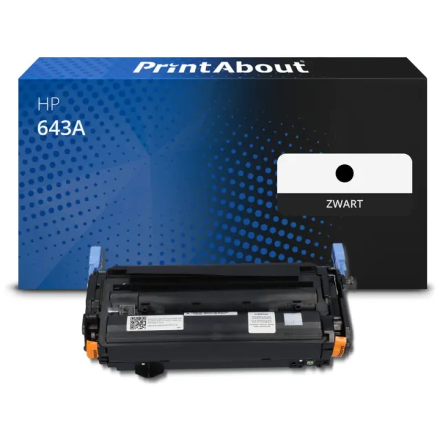 PrintAbout huismerk Toner 643A (Q5950A) Zwart Geschikt voor HP