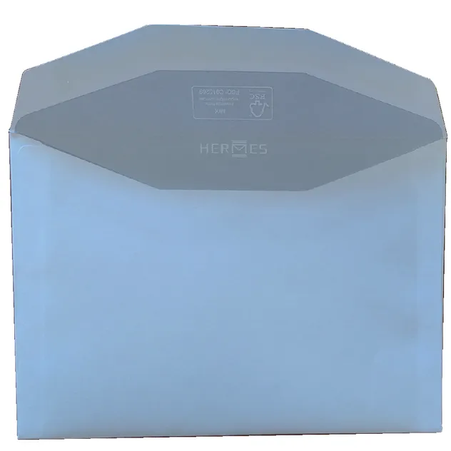 Hermes Envelop Hermes bank C6 114x162mm gegomd wit doos à 500 stuks