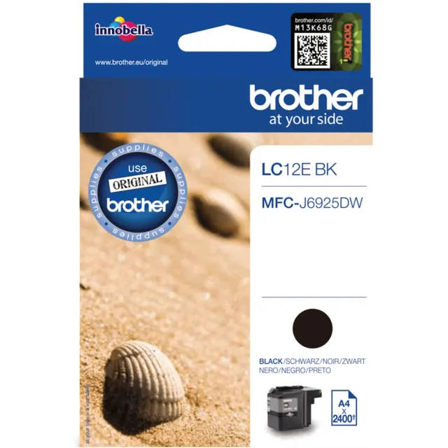 Brother LC-12EBK - Inktcartridge / Zwart