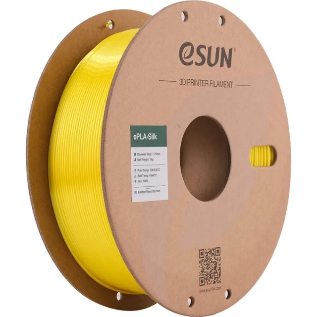 ESUN PLA-Silk Geel / Yellow - 1 kg - 1.75 mm - 3D printer en 3D pen filament