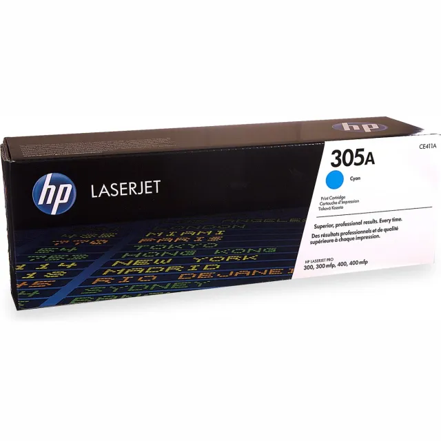HP CE411A|305A tonercartridge cyaan Blauw