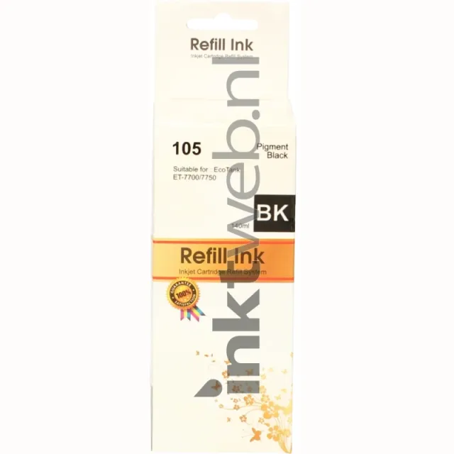 FLWR Huismerk Epson 105 Ecotank zwart (Huismerk (compatible))